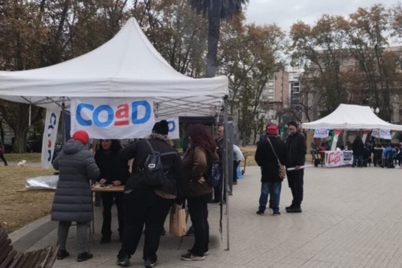 La Coad se instaló ayer en Plaza San Martín