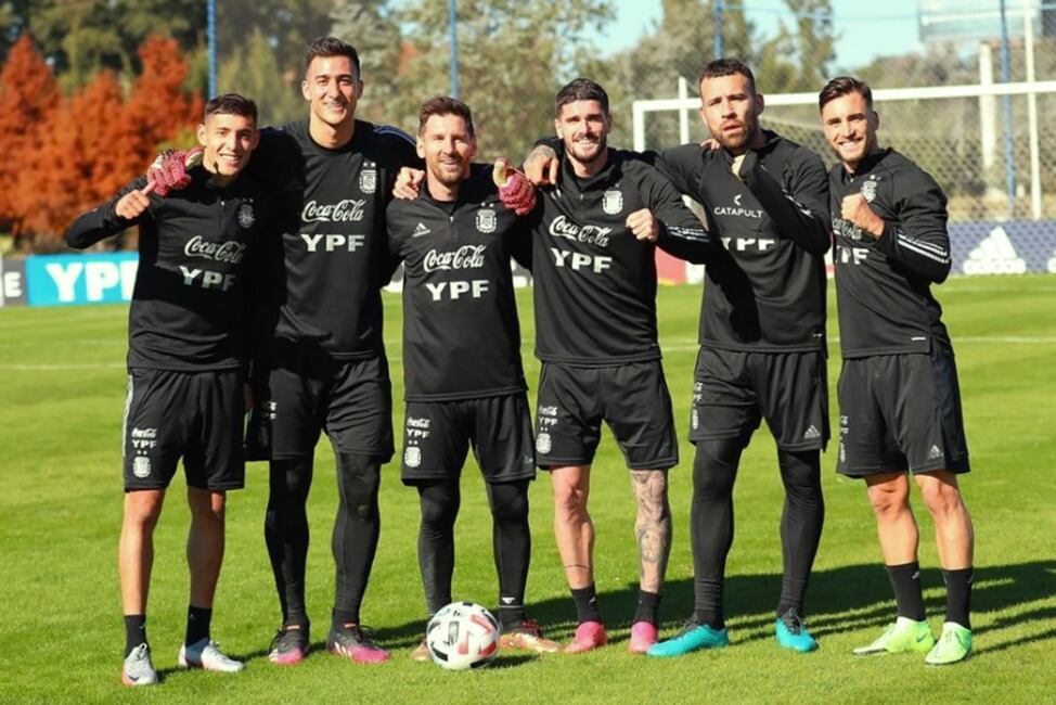 Las sonrisas en los jugadores del seleccionado
