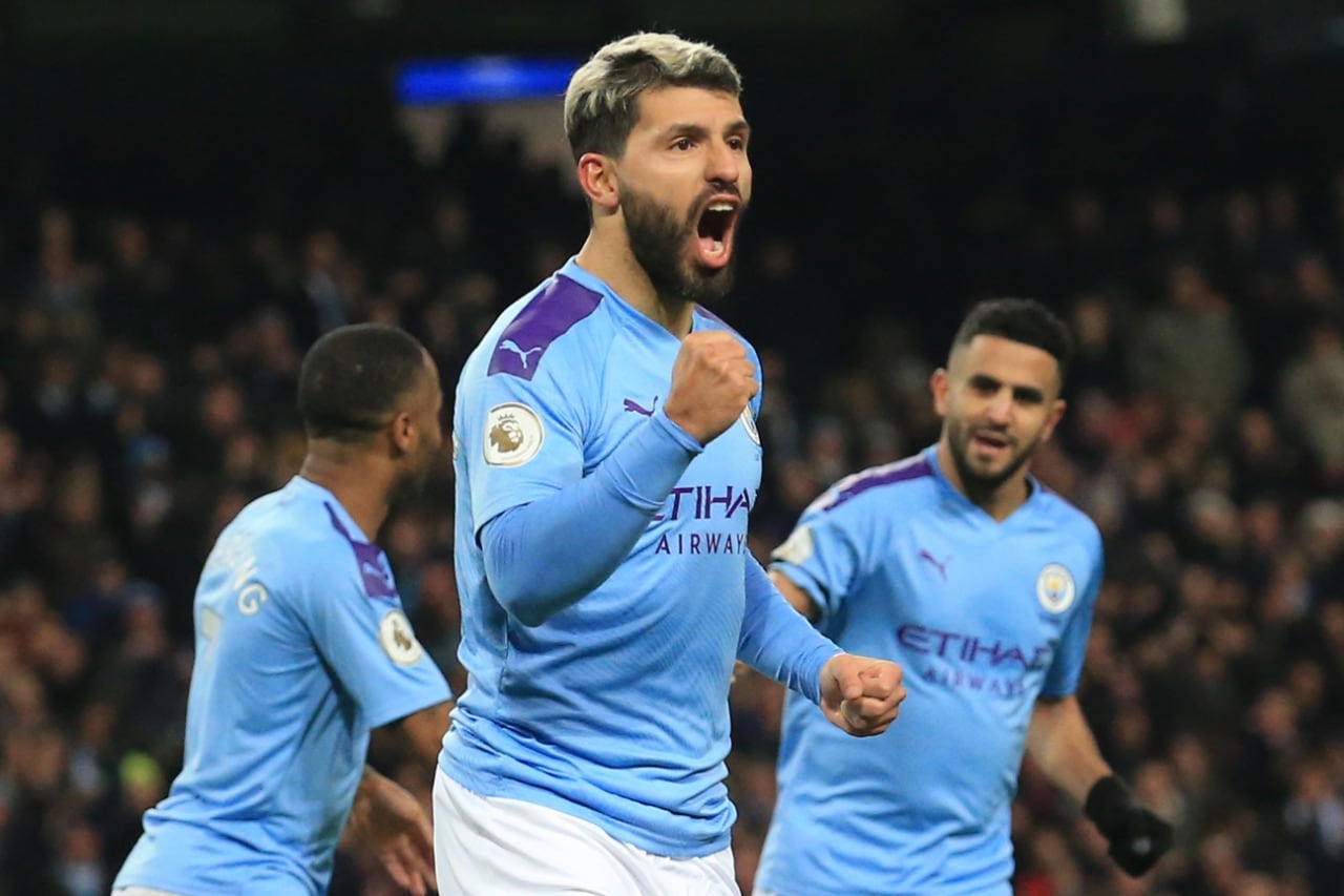 Kun Agüero, goleador histórico del Manchester City.