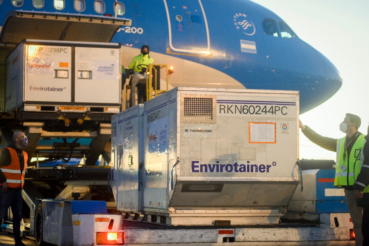 Las vacunas que llegaron desde China forman parte de un contrato por 24 millones de dosis hasta septiembre. 