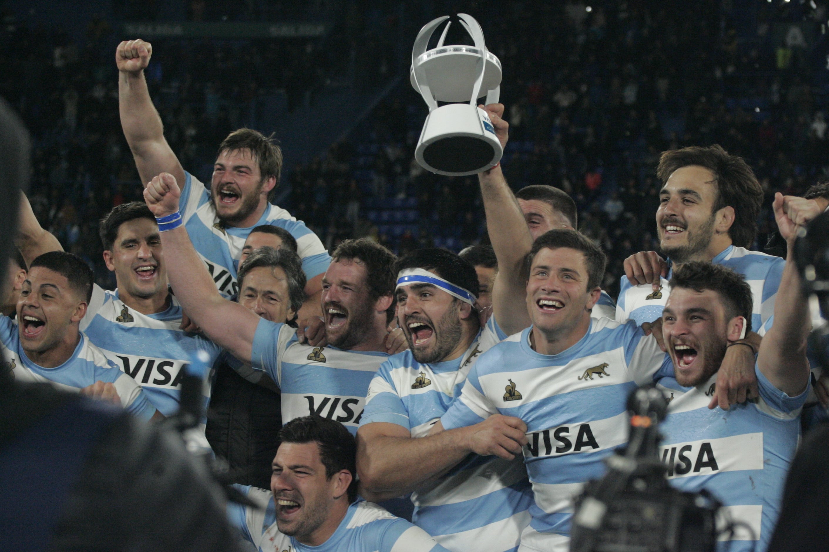 Los jugadores festejaron en Liniers