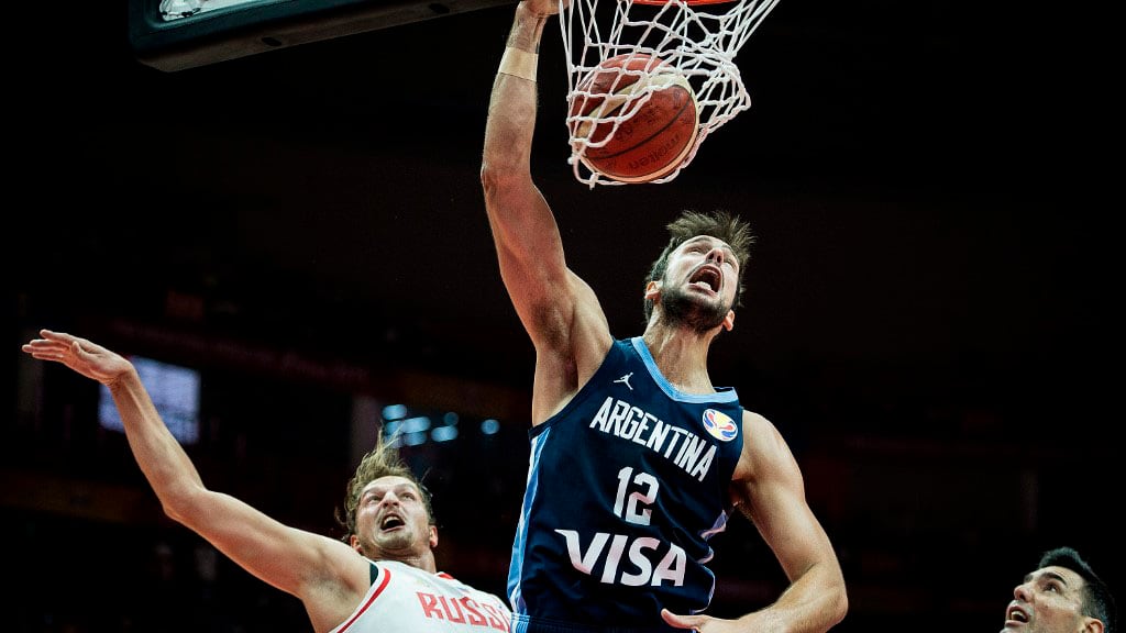 Marcos Delía, el pivot de la Selección Argentina.