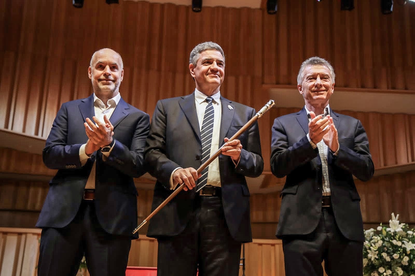 “Estoy parado sobre dos gestiones gigantes como las de Mauricio y Horacio”, dijo Jorge Macri. 