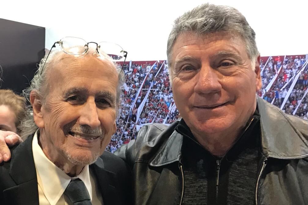 Néstor Vicente y Miguel Brindisi, en el Stand del Globo.