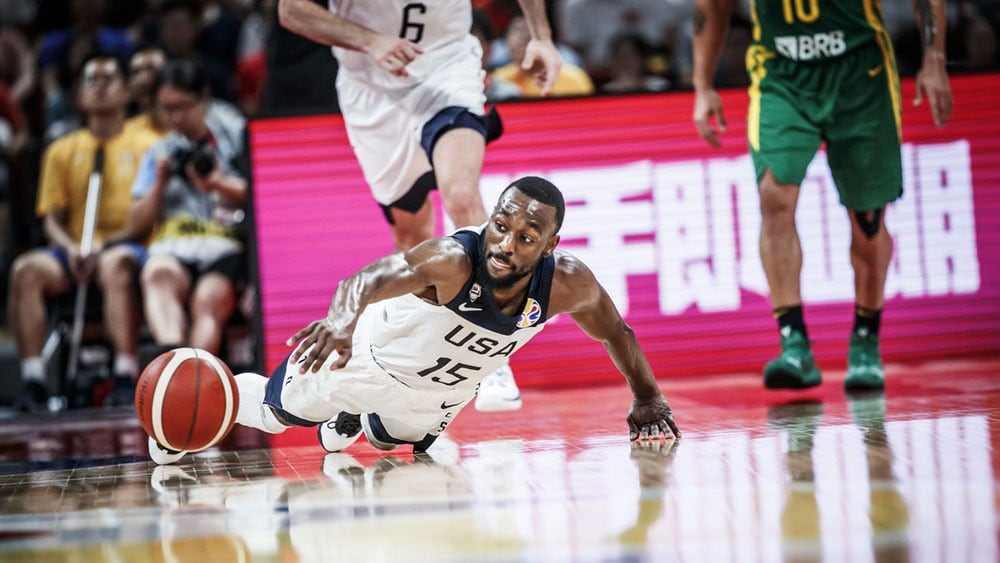 Kemba Walker, líder de Estados Unidos en ataque y en defensa.