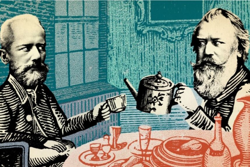 Cuando Tchikovsky recibió a Brahms.