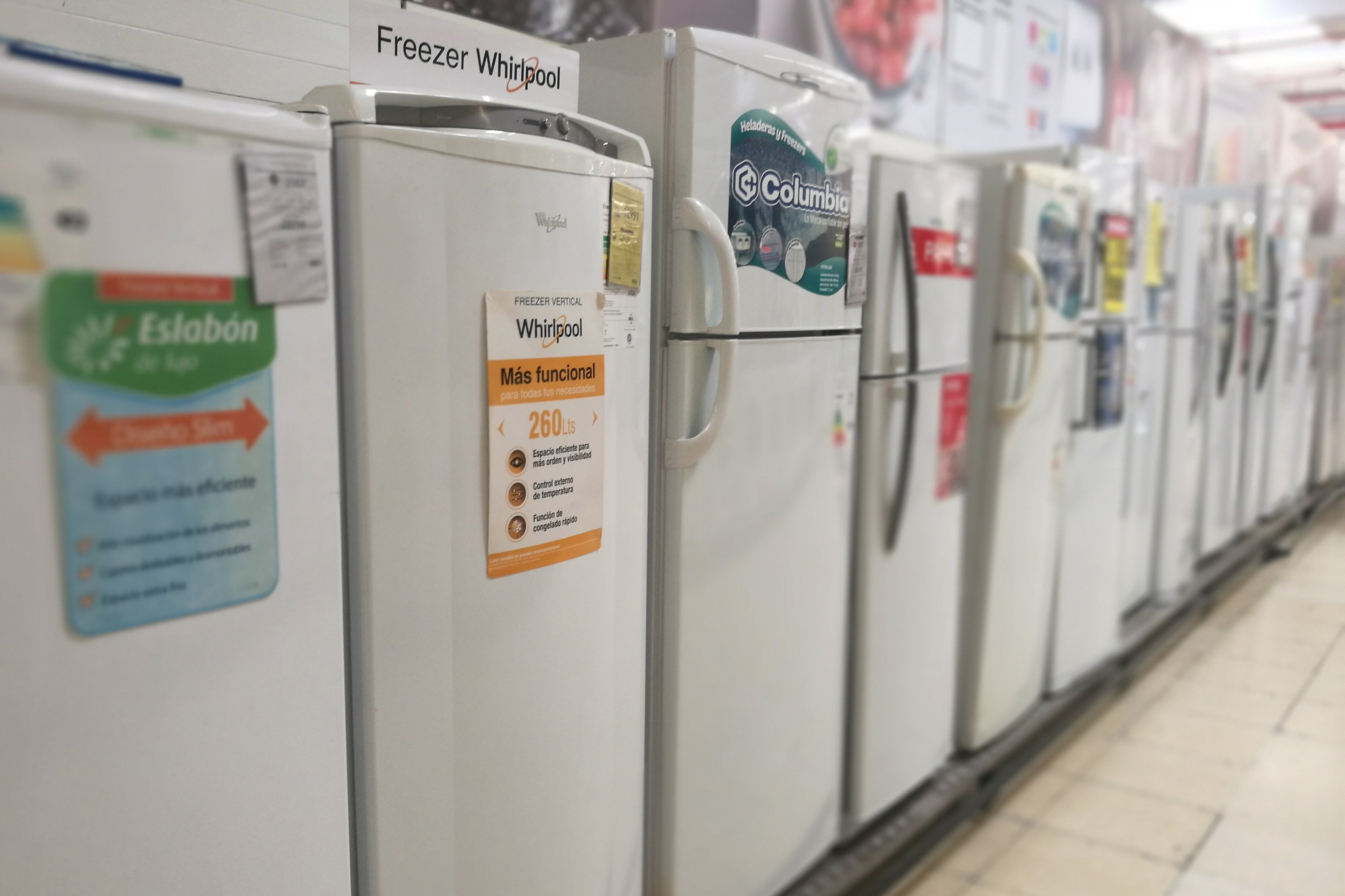 La venta de electrodomésticos y electrónicos retrocedió 5,8 por ciento.