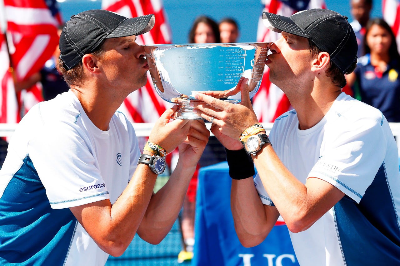 Boy y Mike Bryan, ganadores de 119 títulos ATP.