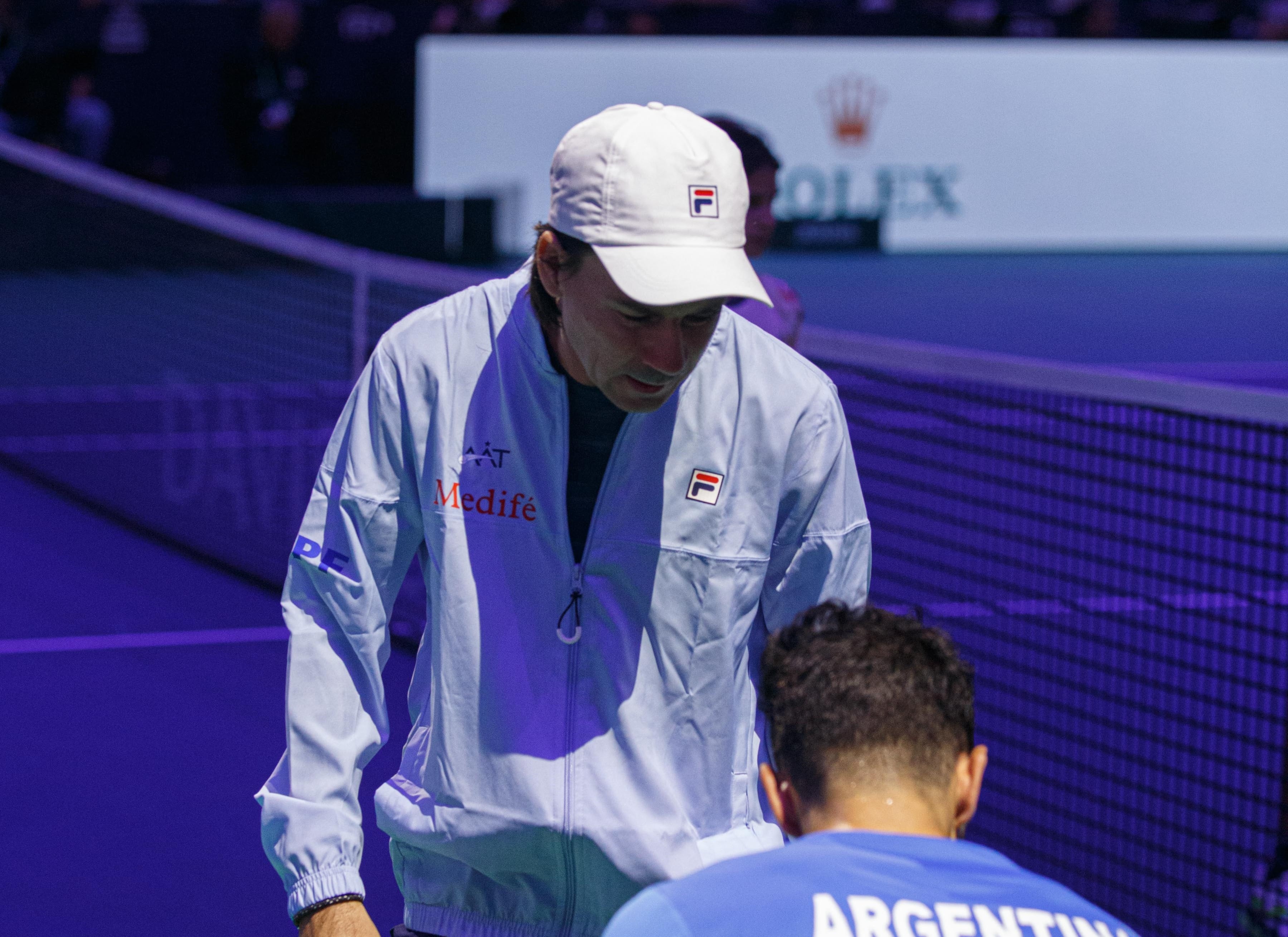 Guillermo Coria, durante la serie ante Italia.