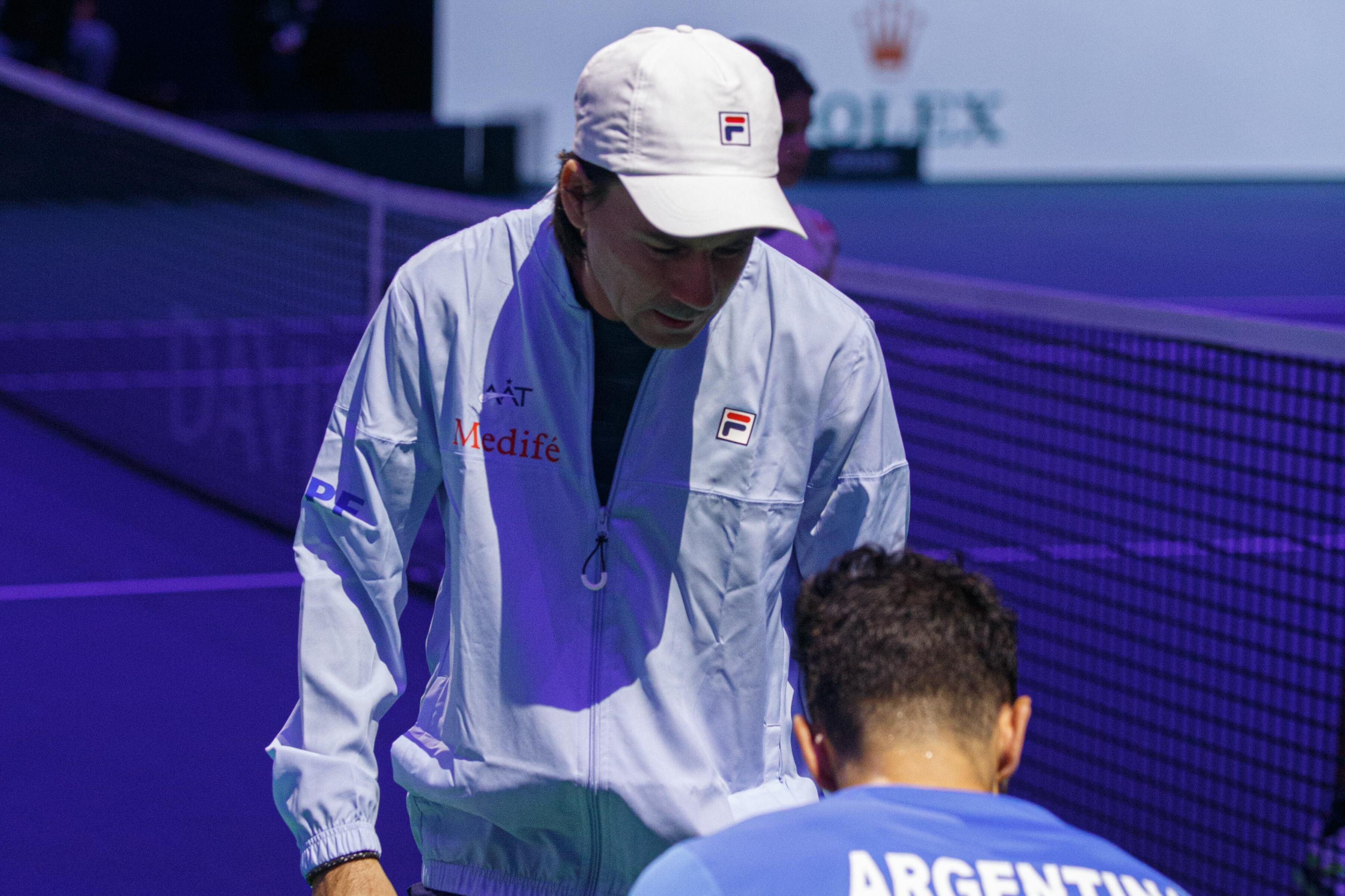Guillermo Coria, durante la serie ante Italia.