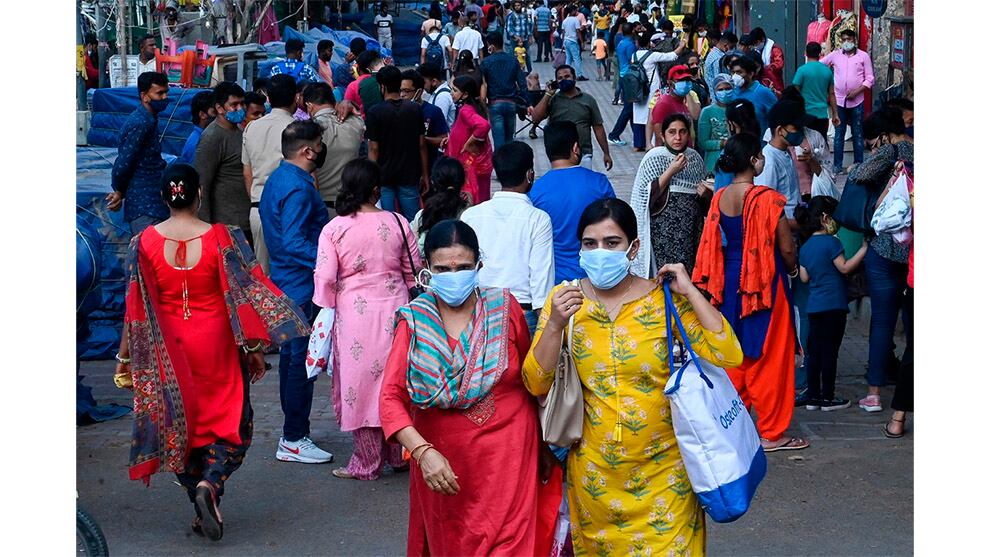Esta variante habría arribado a la India a finales de mayo desde Europa y se habría mezclado con la variante Delta.