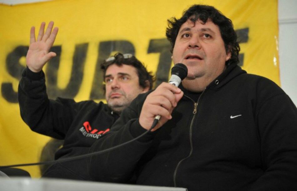 Beto Pianelli y Néstor Segovia, metrodelegados. 