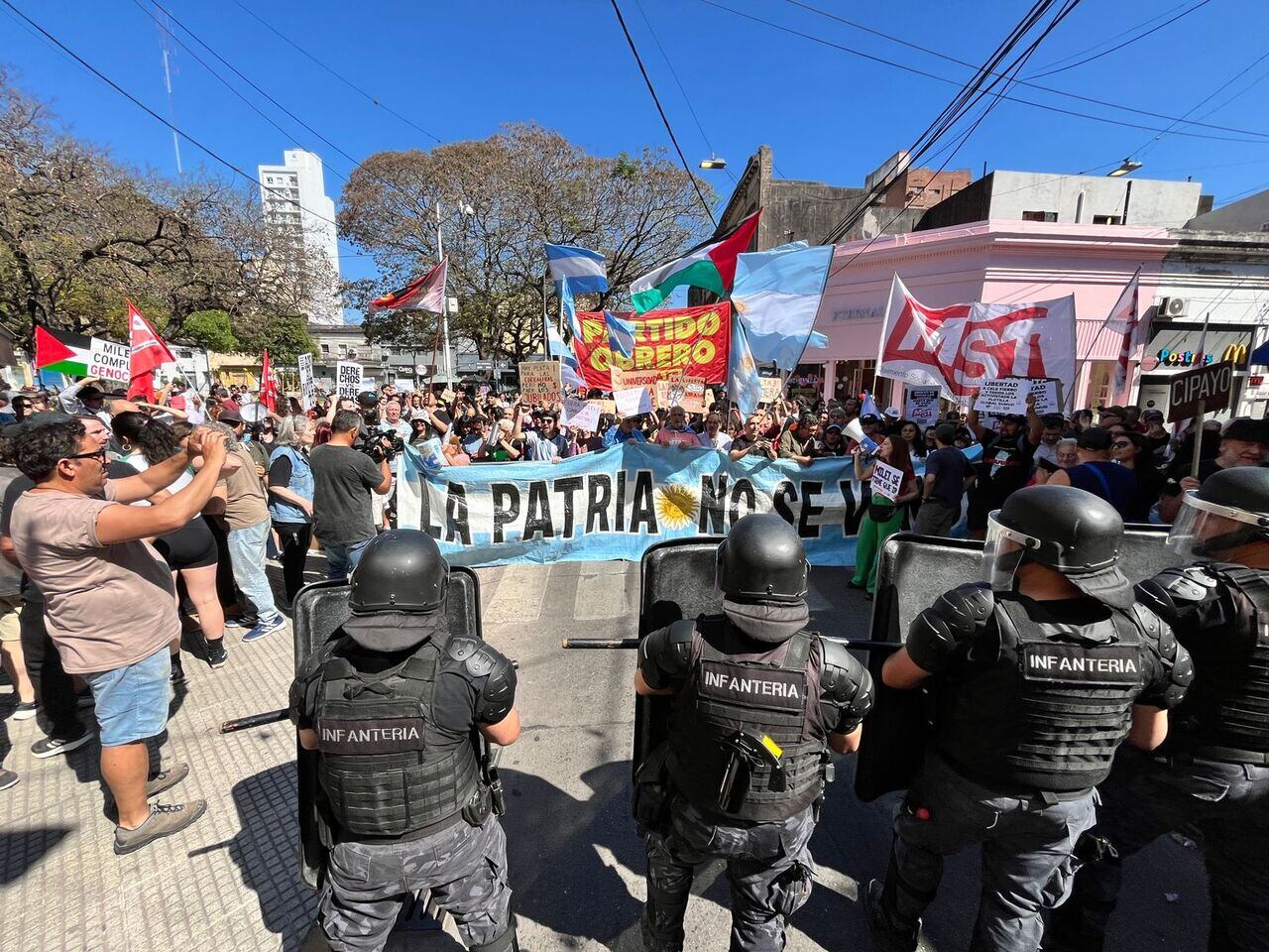 El centro santafesino cuando llegó Milei.