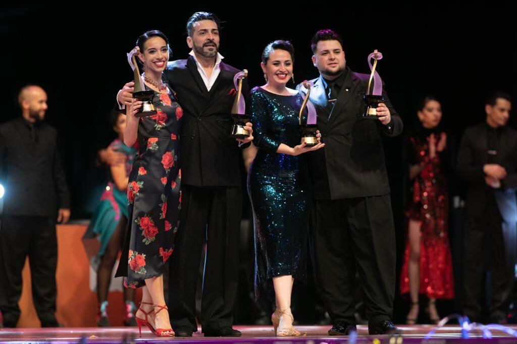 Las parejas de Pergamino y Cipolletti se consagraron en el Mundial de Tango en el Obelisco. Foto: GCBA