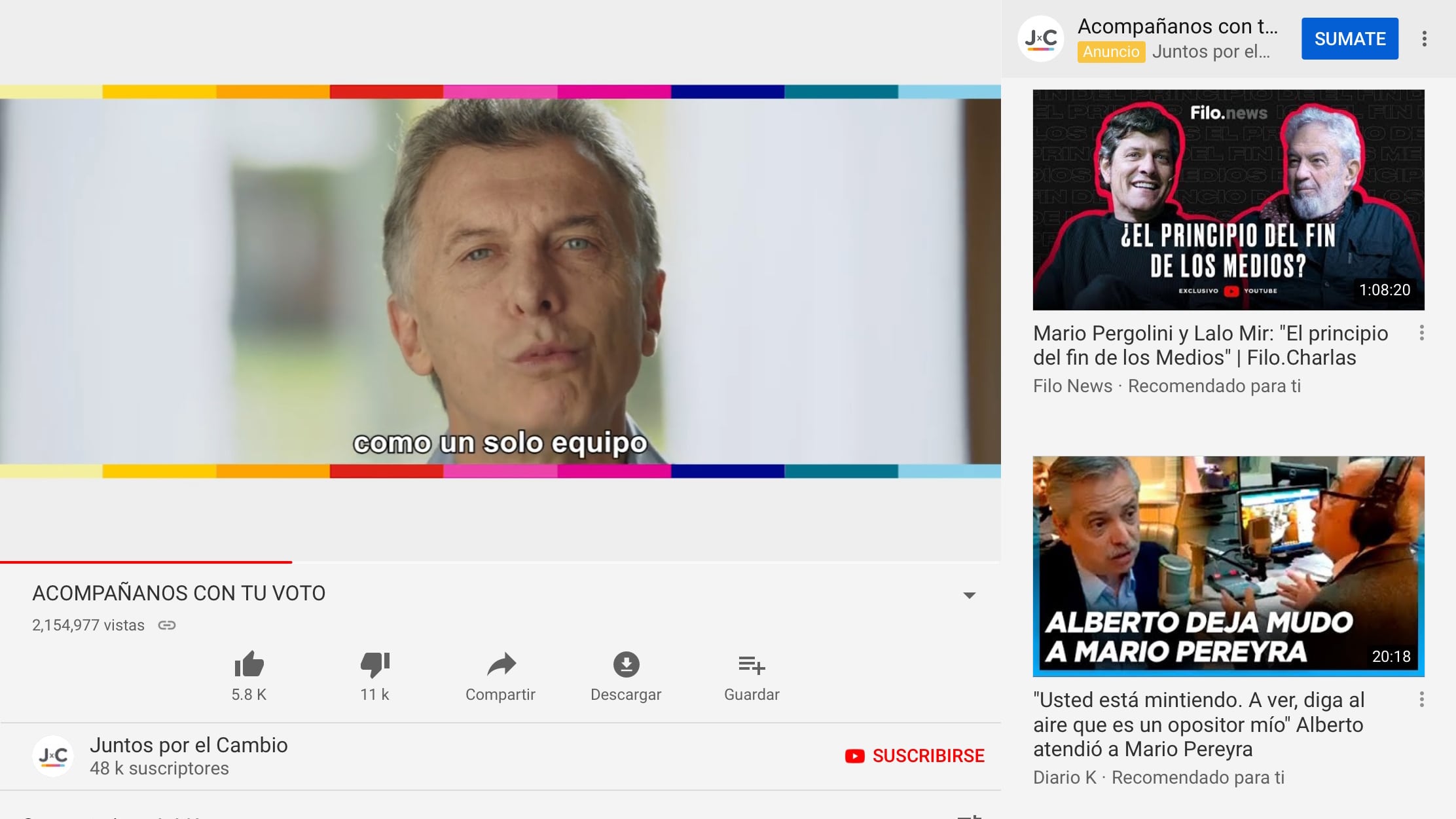 "Mastheads", los banners de Youtube que cuestan más de medio millón por día.