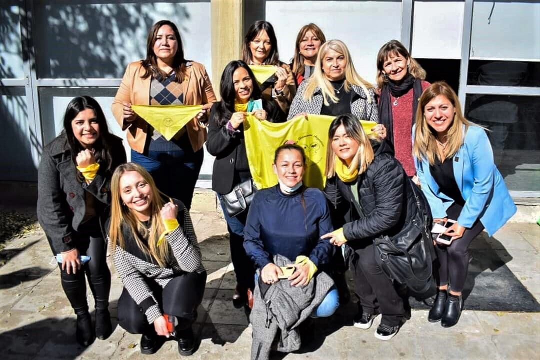 Colectivo EndoHermanas Catamarca junto a diputadas.