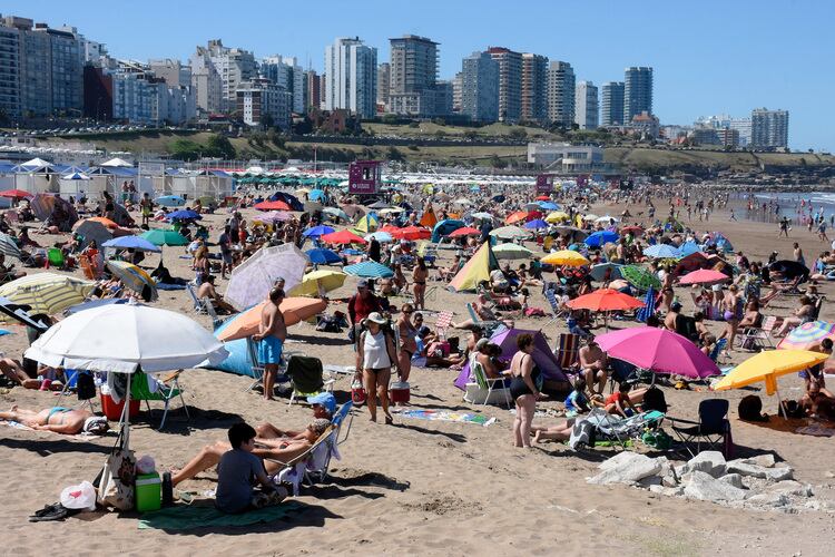 Una imagen de Mar del Plata en estas horas.