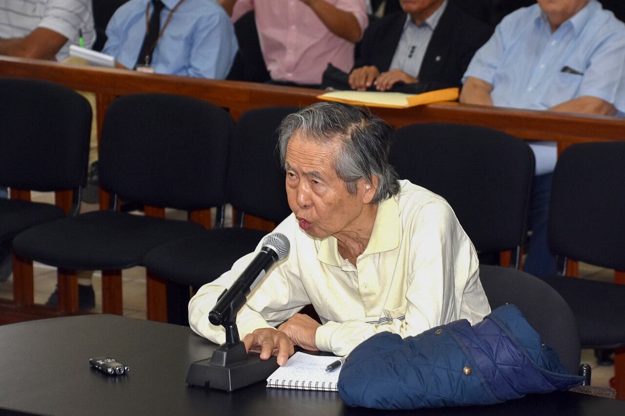 Fujimori en 2018 durante una audiencia judicial en Lima