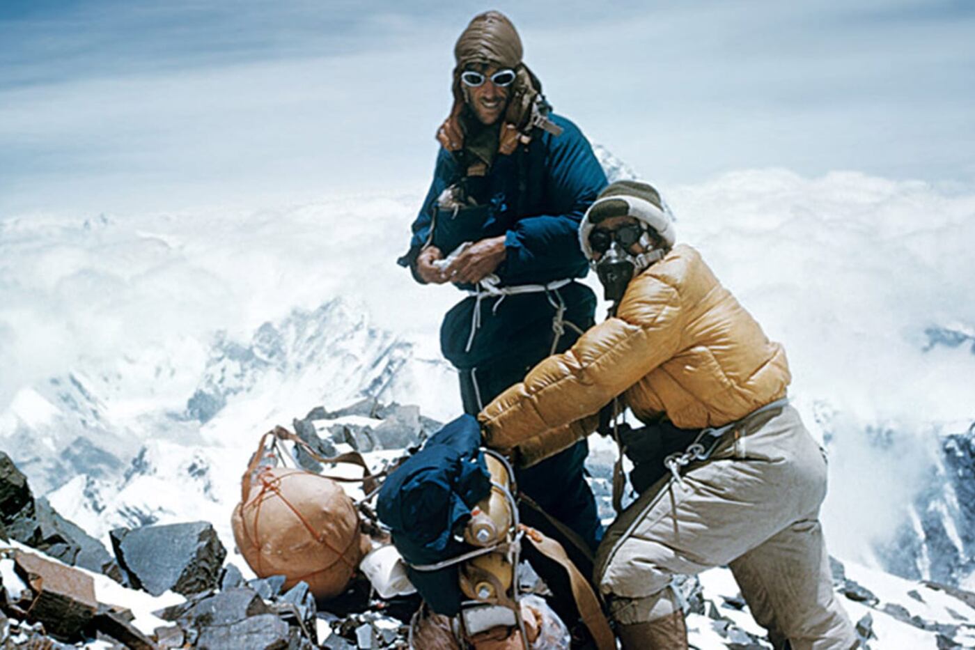 Hillary y Norgay, los protagonistas de una de las hazañas del siglo XX.