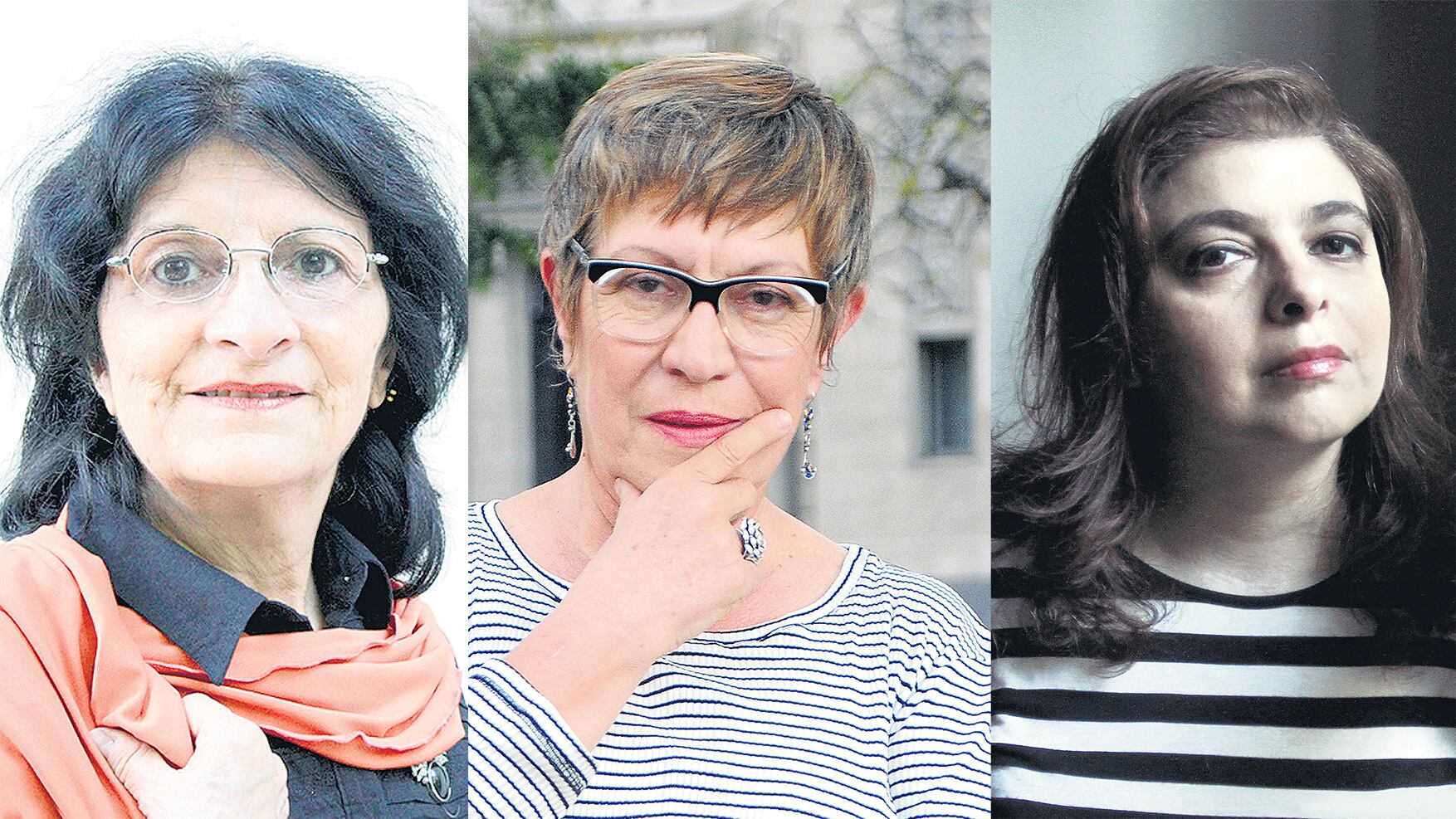 Tununa Mercado, María Teresa Andruetto y Mariana Enriquez, tres de las que participarán en los encuentros.