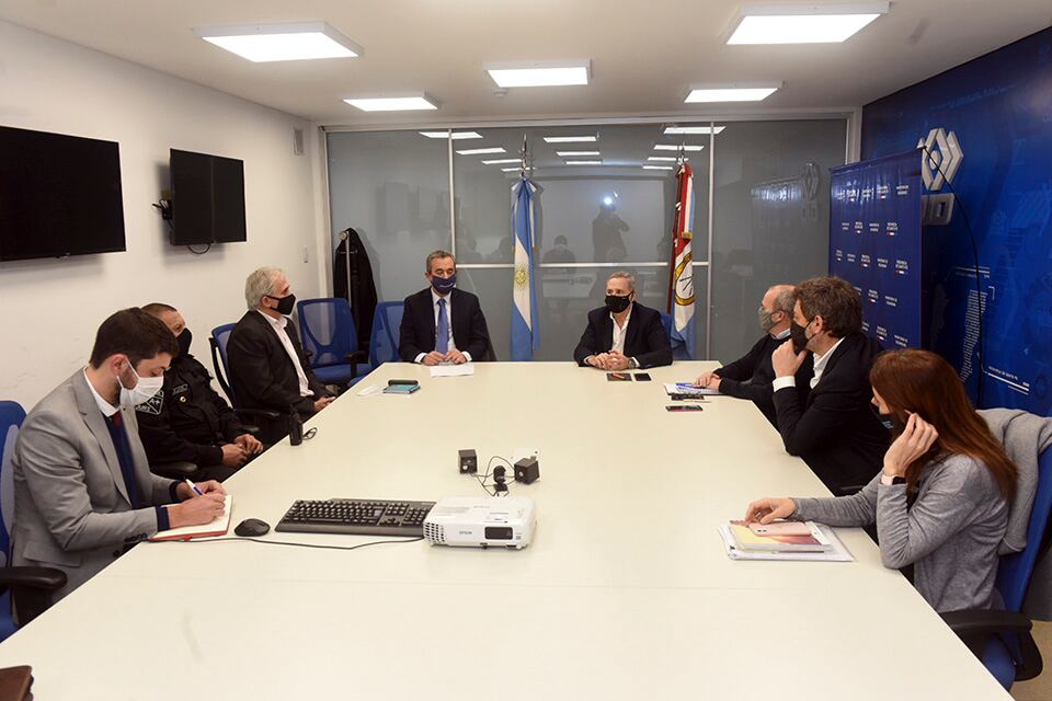 El encuentro se realizó en la sede del Centro de monitoreo.