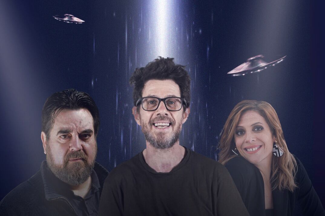 Carlos Portaluppi, Peto Menahem y Valeria Lois hacen esta noche la obra "Conspiranoico". 