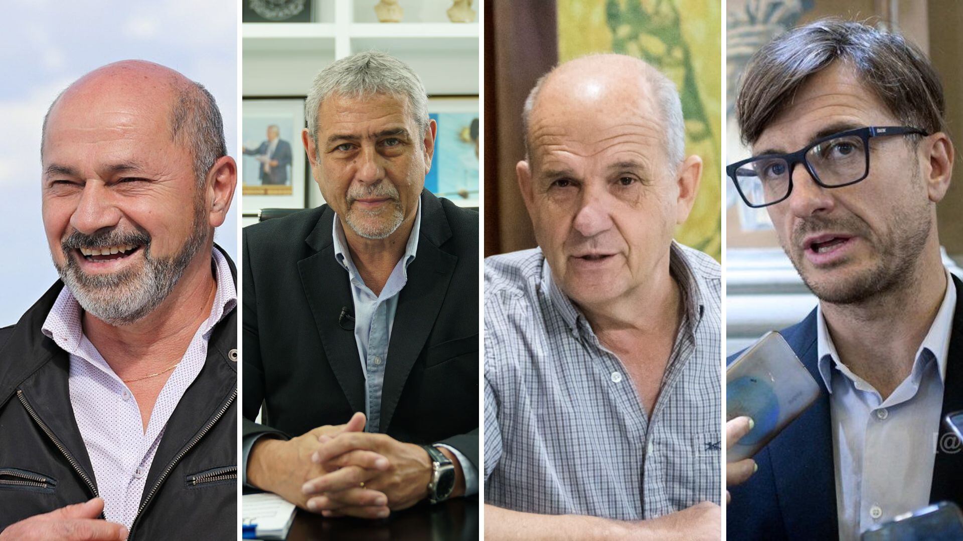 De izq. a der.: Mario Secco (Ensenada), Jorge Ferraresi (Avellaneda), Pablo Zurro (Pehuajó) y Lucas Ghi (Morón)