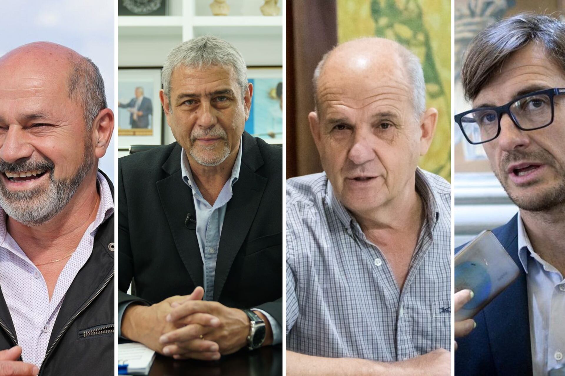 De izq. a der.: Mario Secco (Ensenada), Jorge Ferraresi (Avellaneda), Pablo Zurro (Pehuajó) y Lucas Ghi (Morón)