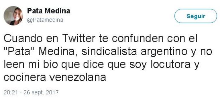 El tuiteo de la venezolana que terminó con la confusión.