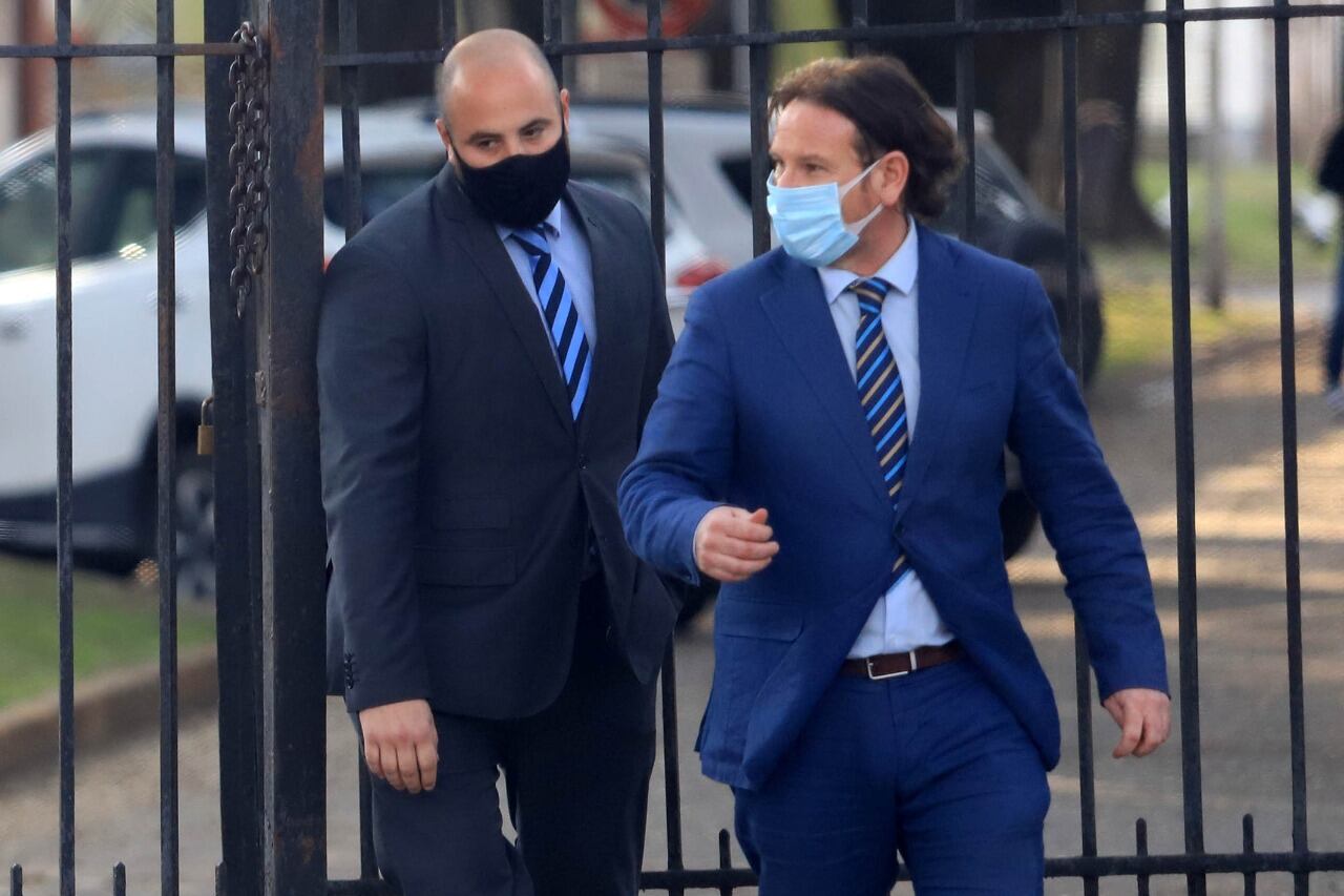 Los abogados Peretto y Aparicio.