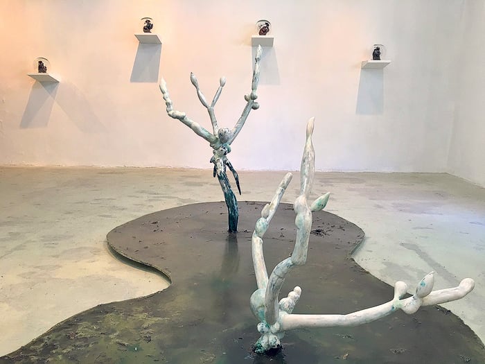 Vista parcial de la muestra de Miguel Harte en la galería Big Sur.