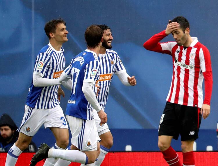 La Real gozó y el Athletic sufrió en el clásico vasco.