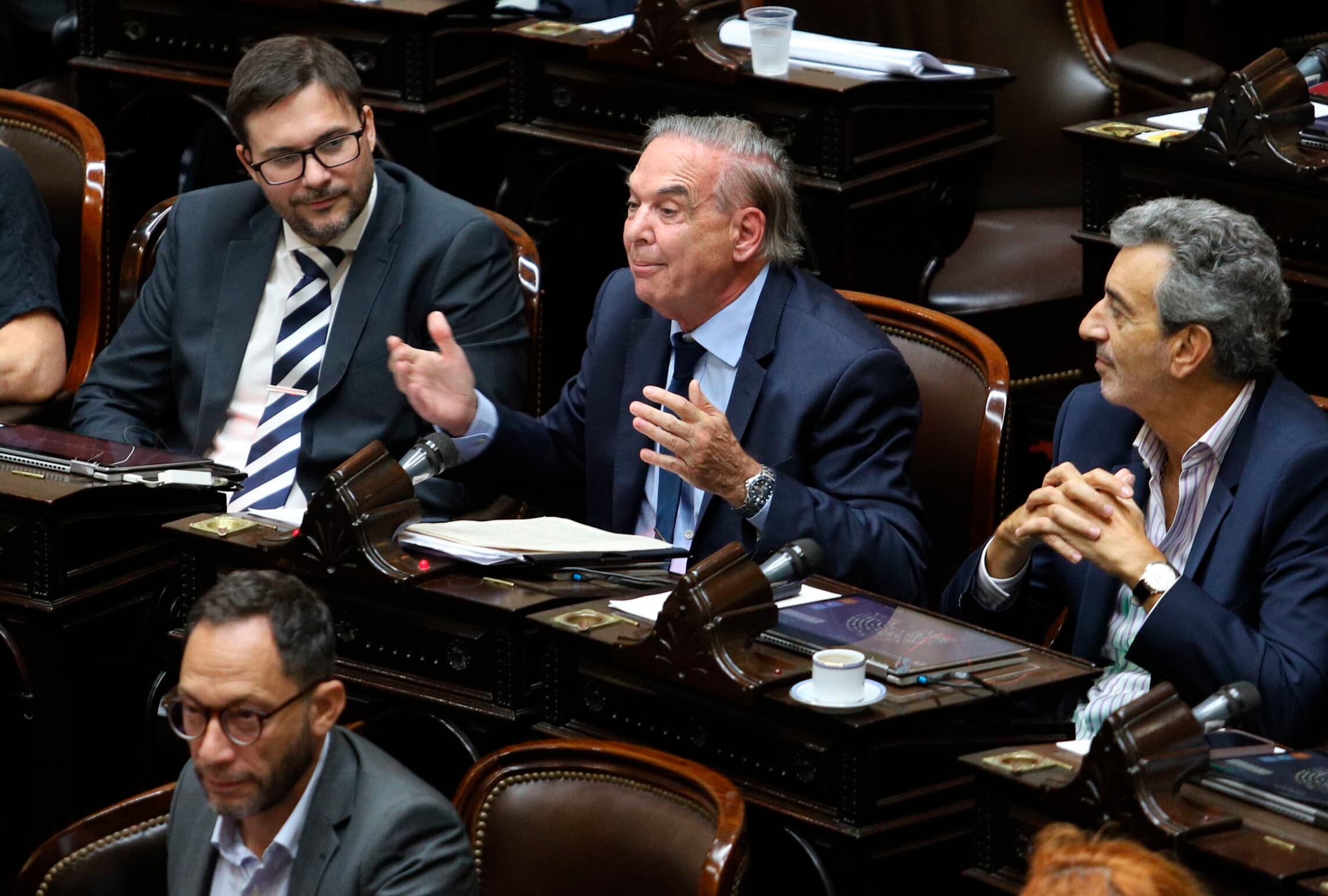 Pichetto, durante su alocución en la Cámara Baja