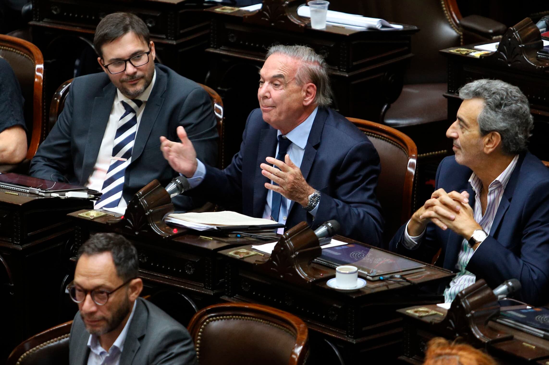 Pichetto, durante su alocución en la Cámara Baja