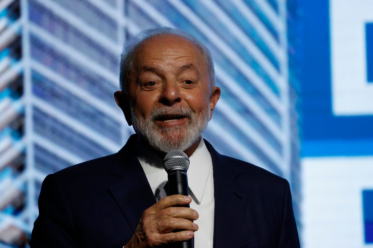 Lula, este viernes, en un acto en San Pablo este viernes. 