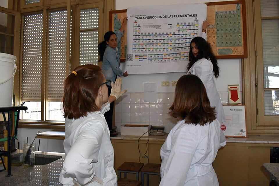 La tabla de las Elementales fue pensada como una herramienta para el aula