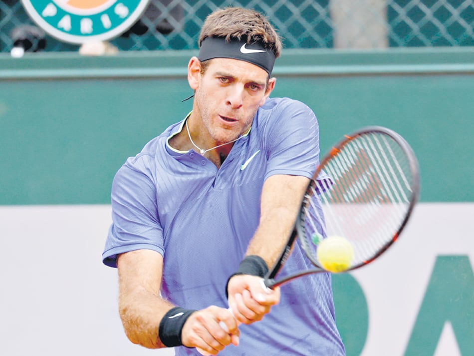 Juan Martín Del Potro dominó el trámite a su antojo.