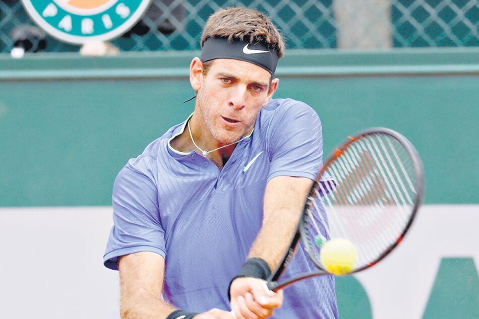 Juan Martín Del Potro dominó el trámite a su antojo.