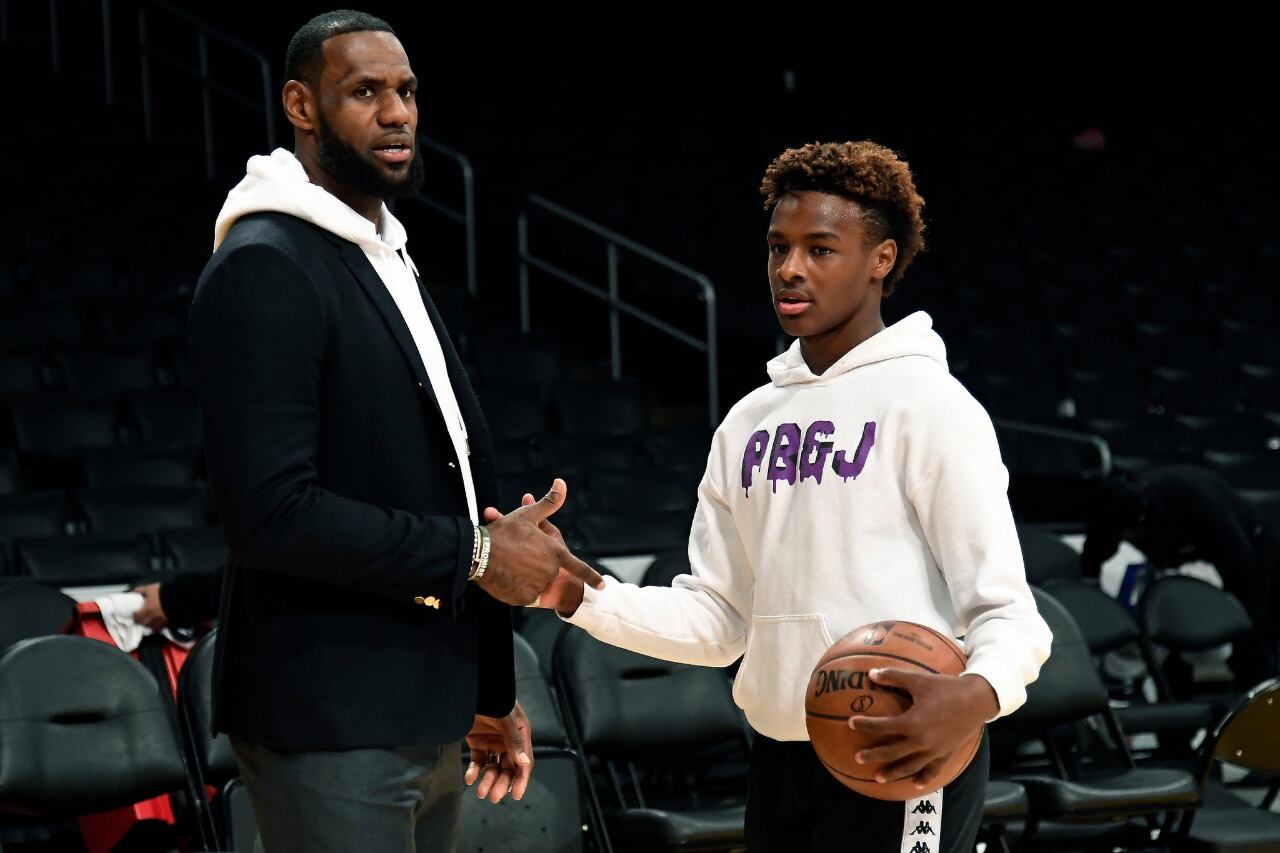 Lebron James quiere jugar un año en el mismo equipo que su hijo Bronny