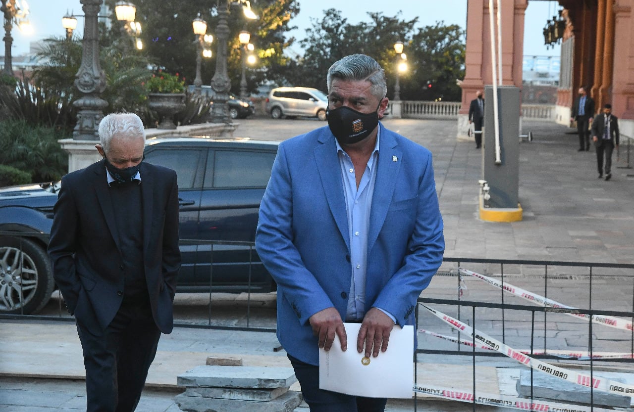 Claudio "Chiqui" Tapia, en Casa Rosada.