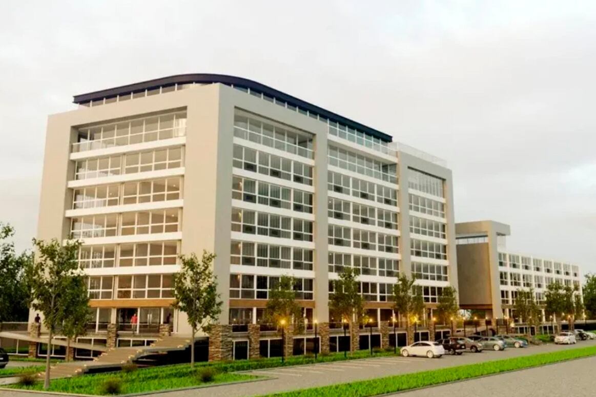 El edificio donde trabajaban los explotados.