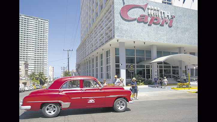 El hotel Capri de La Habana, perteneciente a la cadena internacional NH.