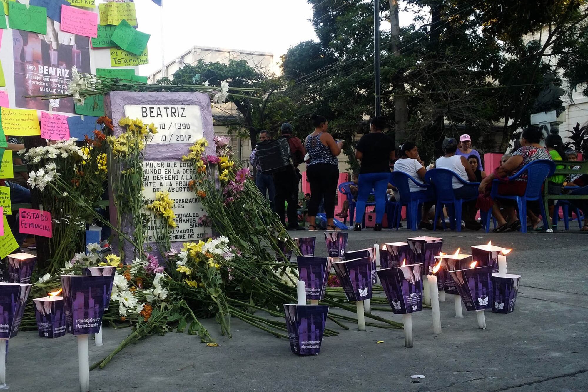 Homenaje a Beatriz en noviembre de 2017, a un mes de su muerte