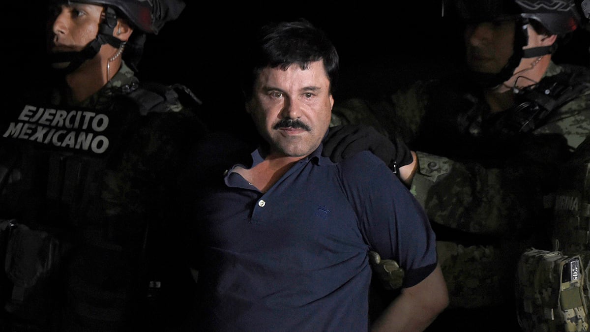 Chapo Guzmán, preso en Nueva York.
