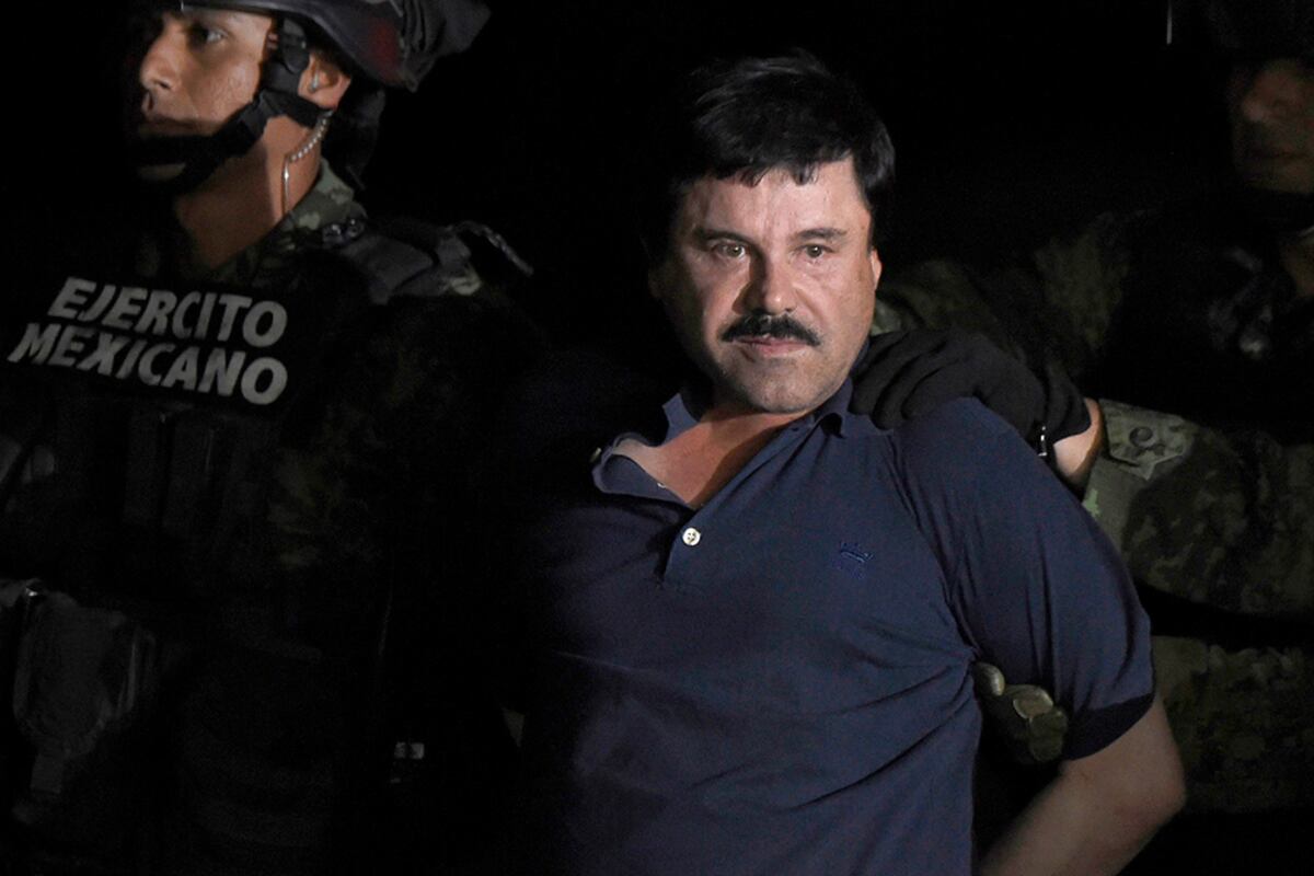 Chapo Guzmán, preso en Nueva York.