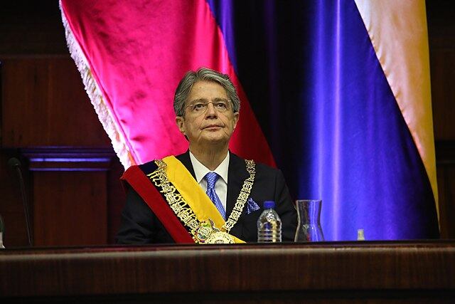 Presidente de Ecuador, Guillermo Lasso. Fuente: Wikimedia Commons.