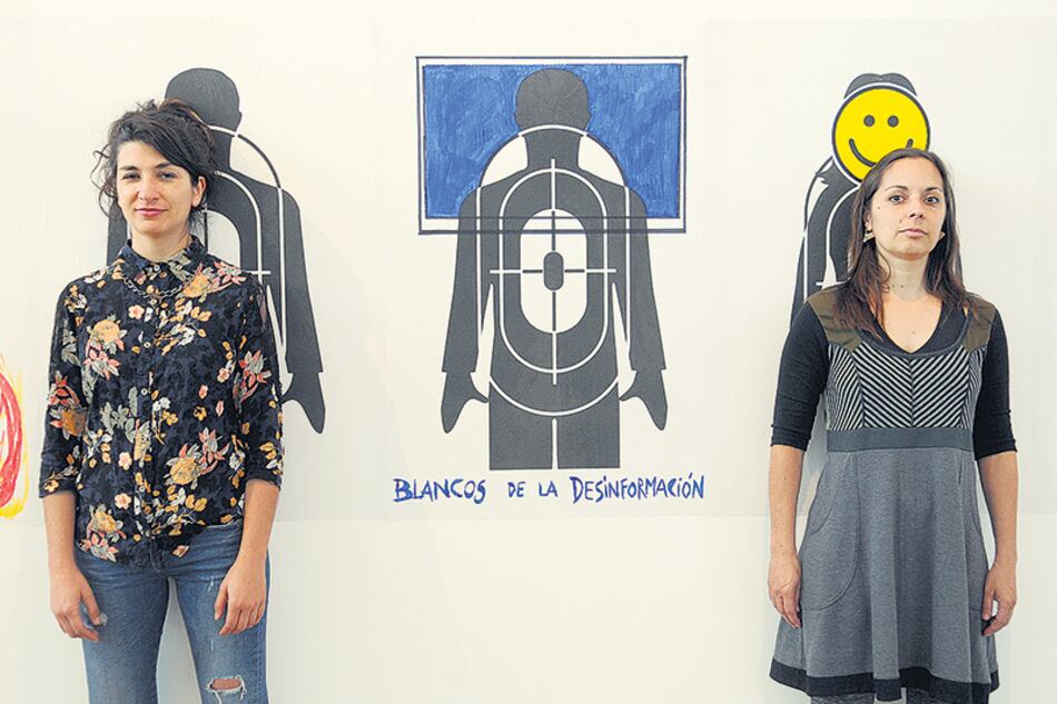 Lorena Bossi y Mariana Corral, integrantes del colectivo.