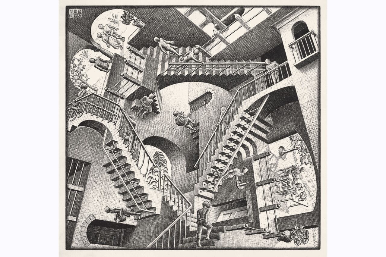 Relatividad (1953). M.C.Escher