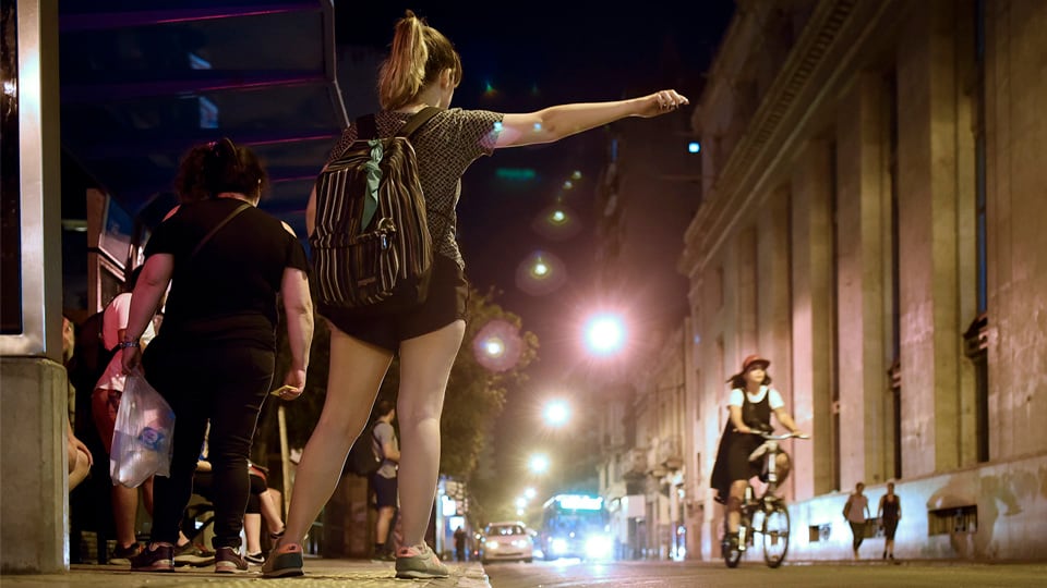 El relevamiento se hizo durante 9 horas en una esquina céntrica.