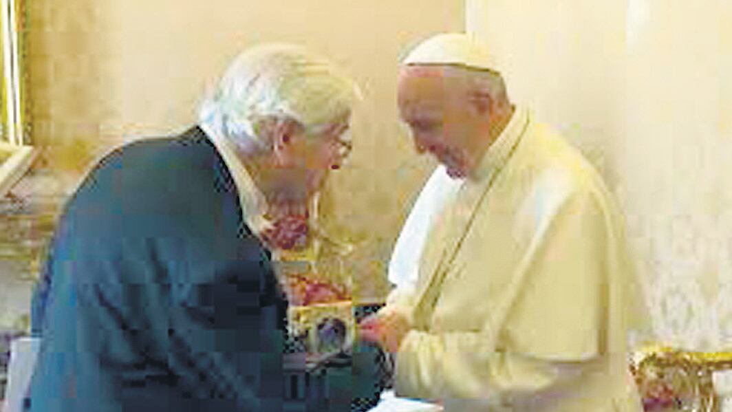 Cayota y el papa Francisco.